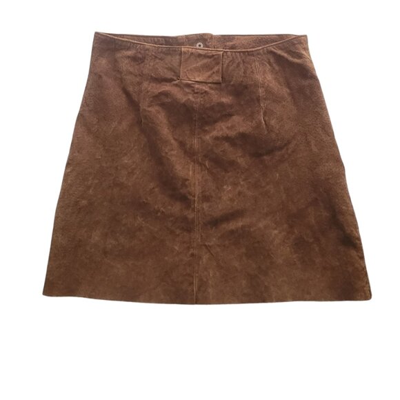 Zara Genuine Leather Mini Skirt. Size M. - Picture 4 of 11
